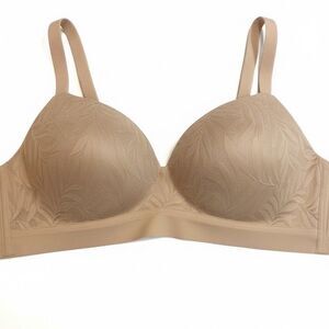 Soma Seamless Comfort Bra Nude Tan Everyday Wirefree Adjustable Straps 34DDD